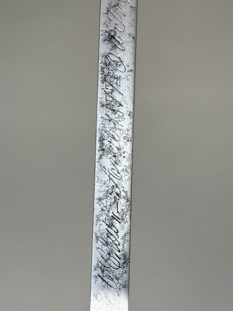 Szabla oficera piechoty Wojska Polskiego, wz. 1917, z unikalną głownią legionową 1914 - numer 192