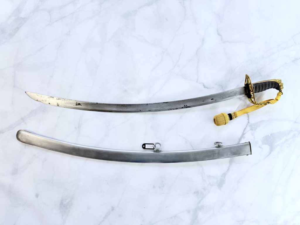 Szabla angielsko-pruska M1803 oficera piechoty - numer 033A