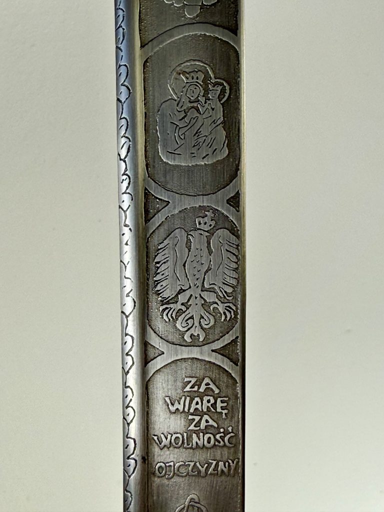 Szabla oficera piechoty wz. 1917 - głownia Austria - oprawa Lwów - numer 108