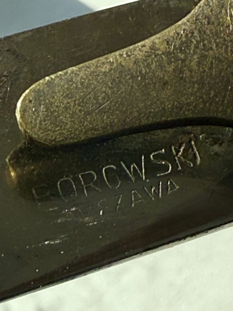 Szabla podoficera kawalerii wz. 1921/22 - niklowany jelec i głownia - numer 125