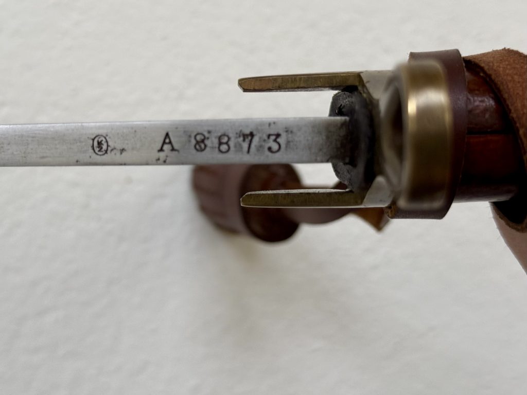 Szabla polska wz. 1934 Ludwikówka – numer A8873